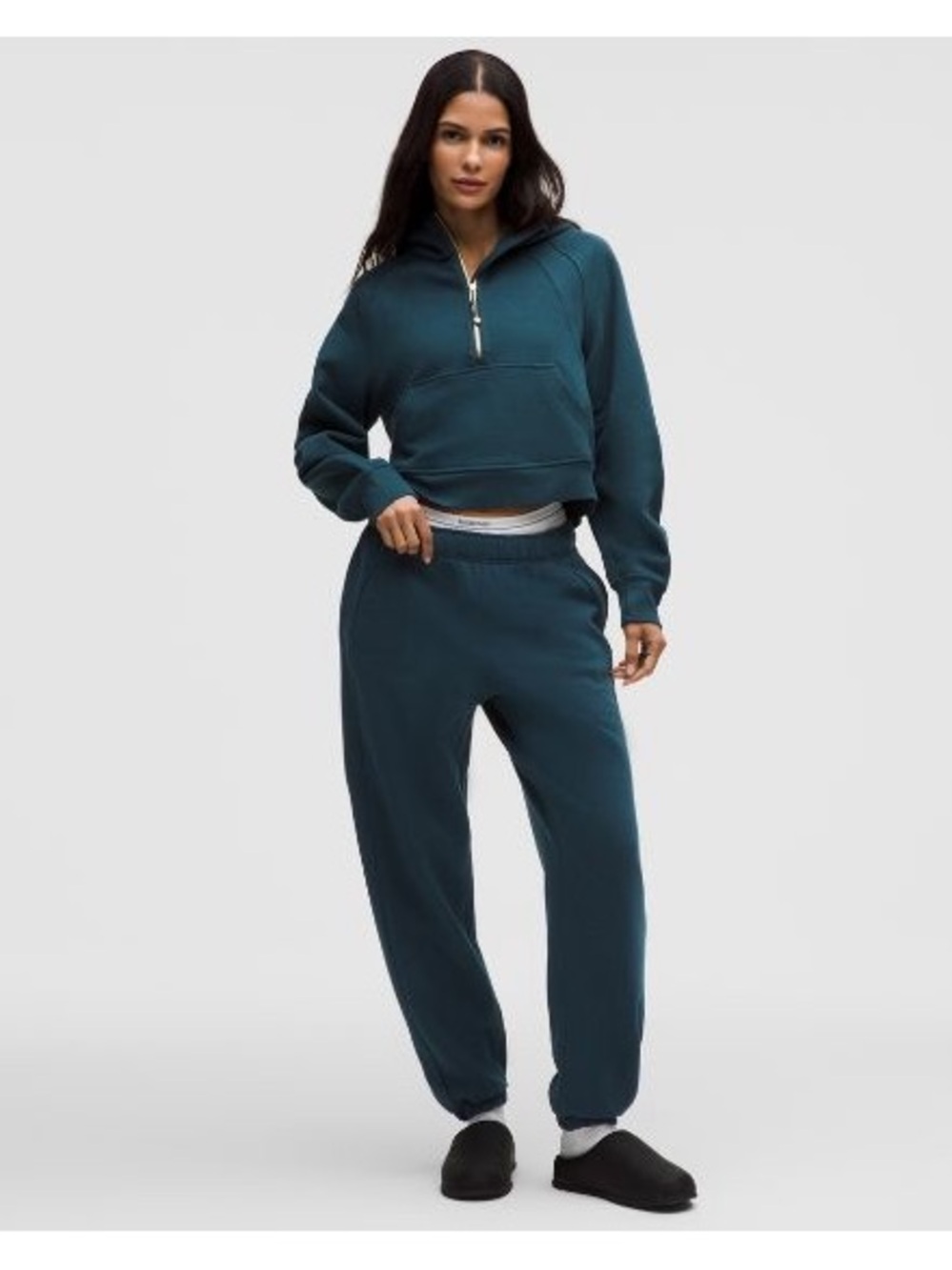 Worn Once! Lululemon Oversized Mid-Rise Scuba Jogger - Indochine Blue, XS